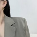 ☑️CHANEL香奈儿双c金色小金豆耳钉耳环