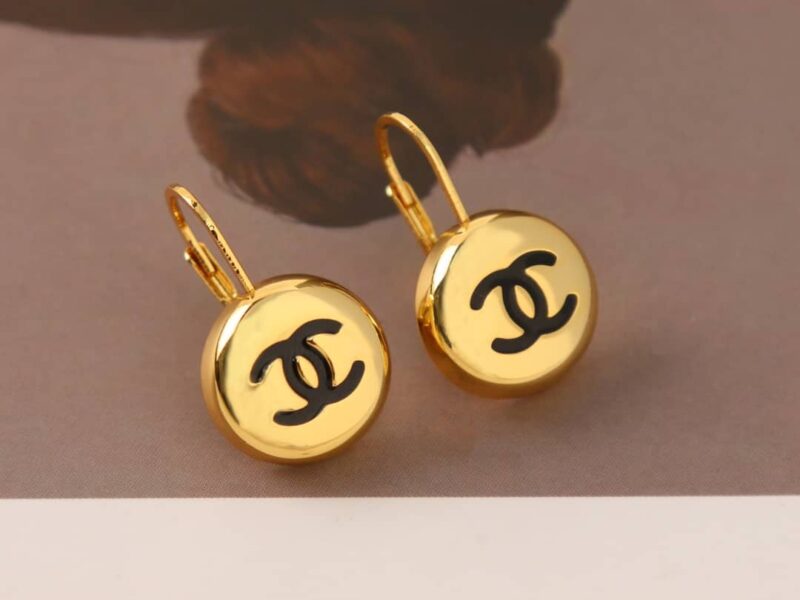 ☑️CHANEL香奈儿双c金色小金豆耳钉耳环 - Image 7