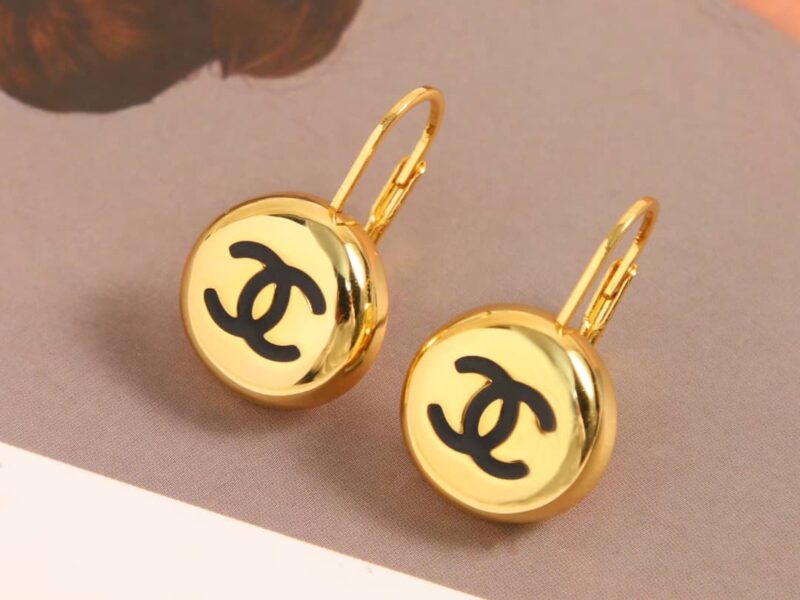 ☑️CHANEL香奈儿双c金色小金豆耳钉耳环 - Image 9