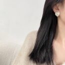 ☑️CHANEL香奈儿双c爱心桃心耳钉耳环