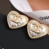 ☑️CHANEL香奈儿双c爱心桃心耳钉耳环