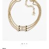 ☑️CHANEL香奈儿金色双c爱心桃心三层颈链项链