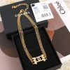 ☑️CHANEL香奈儿金色双c爱心桃心三层颈链项链