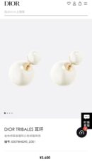 ☑️DIOR迪奥大小珍珠CD耳钉耳环