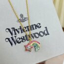 ☑️ Vivienne Westwood西太后土星满钻彩虹项链