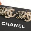 ☑️CHANEL香奈儿c1双c黑钻耳钉耳环