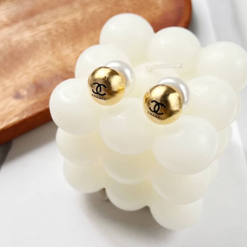☑️CHANEL香奈儿金色珍珠耳钉 - Image 8