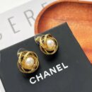 ☑️CHANEL香奈儿金色珍珠耳钉