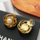 ☑️CHANEL香奈儿金色珍珠耳钉