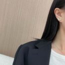 ☑️ VALENTINO华伦天奴金色满钻耳环耳钉