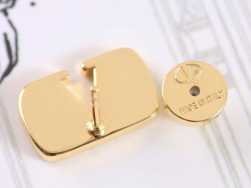 ☑️ VALENTINO华伦天奴金色满钻耳环耳钉 - Image 8