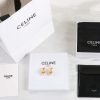 Celine赛琳三角形凯旋门珍珠耳钉耳环