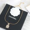 ☑️CHANEL香奈儿双c满钻香水瓶项链