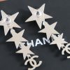 ☑️CHANEL香奈儿c4双c满钻绿宝石五角星⭐星星耳钉耳环