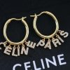 Celine赛琳流苏满钻字母耳钉耳环