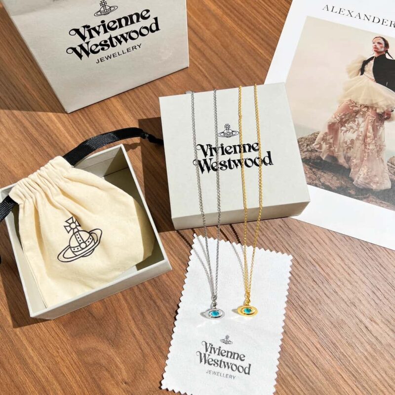 ☑️ Vivienne Westwood西太后土星蓝宝石项链 - Image 5