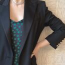 ☑️ 香奈儿银色23p珍珠满钻字母项链