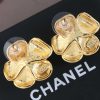 ☑️ 香奈儿中古系列c1金色山茶花耳钉耳环