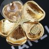 ☑️ 香奈儿中古系列c1金色山茶花耳钉耳环
