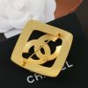 ☑️ 香奈儿中古系列金色菱形双c胸针