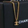 ☑️ 香奈儿中古系列金色双c项链