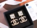 ☑️CHANEL香奈儿c2双c方钻耳钉耳环