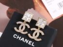 ☑️CHANEL香奈儿c2双c方钻耳钉耳环