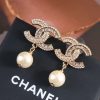 ☑️CHANEL香奈儿c2满钻双c珍珠耳钉耳环