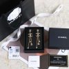 ☑️CHANEL香奈儿c3金色双c流苏爱心桃心耳钉耳环
