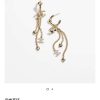 ☑️CHANEL香奈儿c3金色双c流苏爱心桃心耳钉耳环