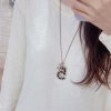 ☑️CHANEL香奈儿双c5字黑皮绳长项链
