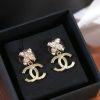 ☑️CHANEL香奈儿c2双C交叉满钻耳钉耳环