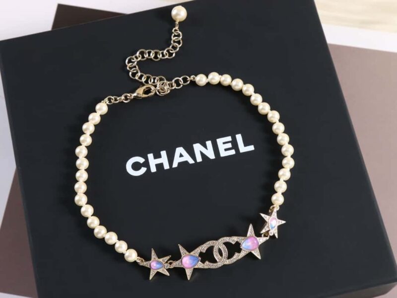 ☑️CHANEL香奈儿双c五角星⭐星星珍珠项链 - Image 2