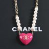☑️CHANEL香奈儿双c 不对称珍珠爱心桃心项链