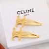Celine赛琳金色 银色 凯旋门发夹发卡