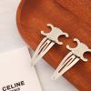 Celine赛琳金色 银色 凯旋门发夹发卡
