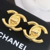 ☑️ 香奈儿中古系列金色双c耳夹耳环