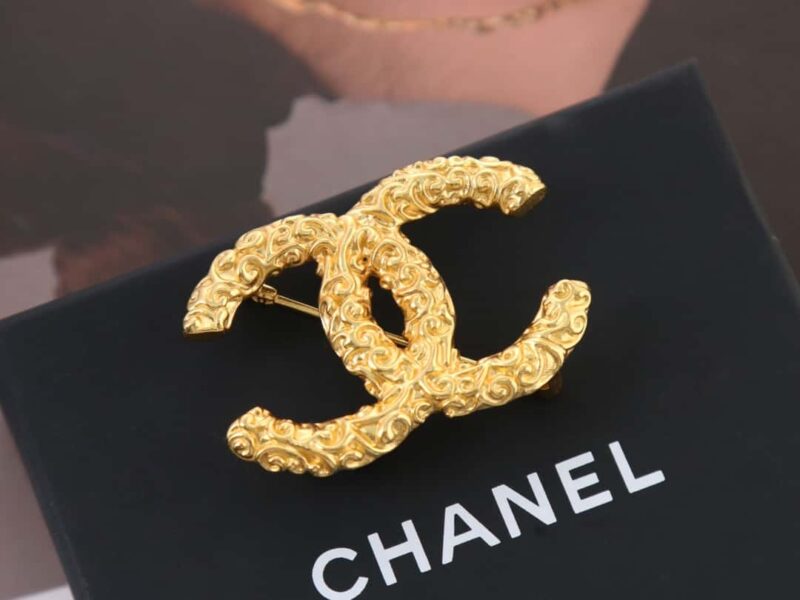 ☑️ 香奈儿中古系列金色双c胸针 - Image 6