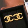☑️ 香奈儿中古系列金色双c耳环耳钉