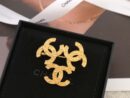 ☑️ 香奈儿中古系列金色3个双c胸针