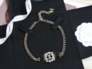 ☑️CHANEL香奈儿双c黑色方形项链