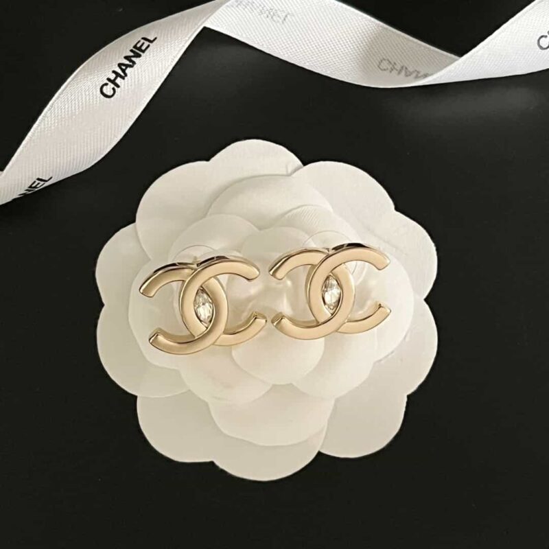 ☑️CHANEL香奈儿C1双c马眼钻耳钉耳环 - Image 9