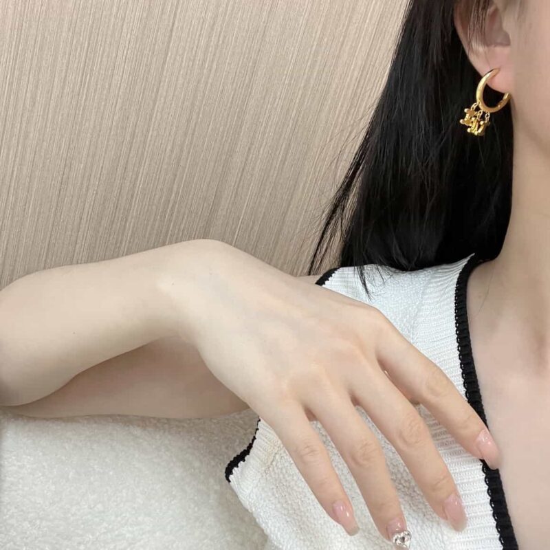 ☑️ Celine瑟琳凯旋门流苏耳钉耳环 - Image 5