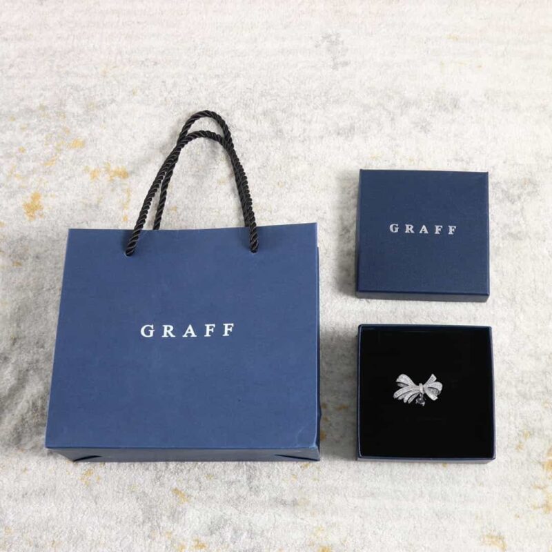 GRAFF格拉夫满钻蝴蝶结水滴戒指 - Image 3