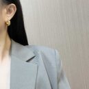 Celine赛琳凯旋门半圆耳钉耳环