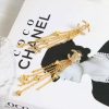 ☑️CHANEL香奈儿c2双c流苏爱心桃心耳钉耳环