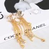 ☑️CHANEL香奈儿c2双c流苏爱心桃心耳钉耳环