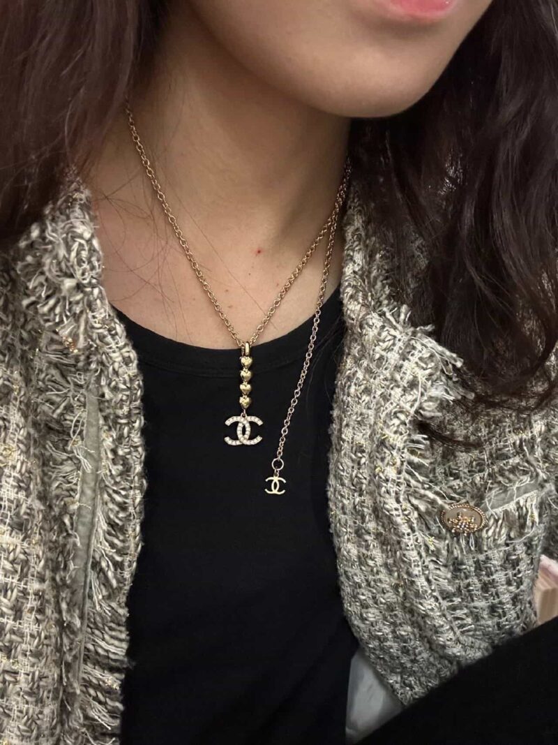 ☑️CHANEL香奈儿双c爱心桃心项链 - Image 5