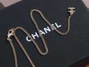 ☑️CHANEL香奈儿双c黑皮绳蝴蝶结项链