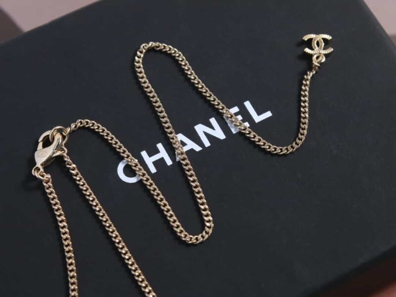 ☑️CHANEL香奈儿双c黑皮绳蝴蝶结项链 - Image 10